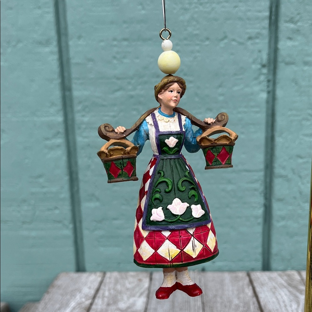 Kirkland Signature eight maids a milking Holiday Ornament